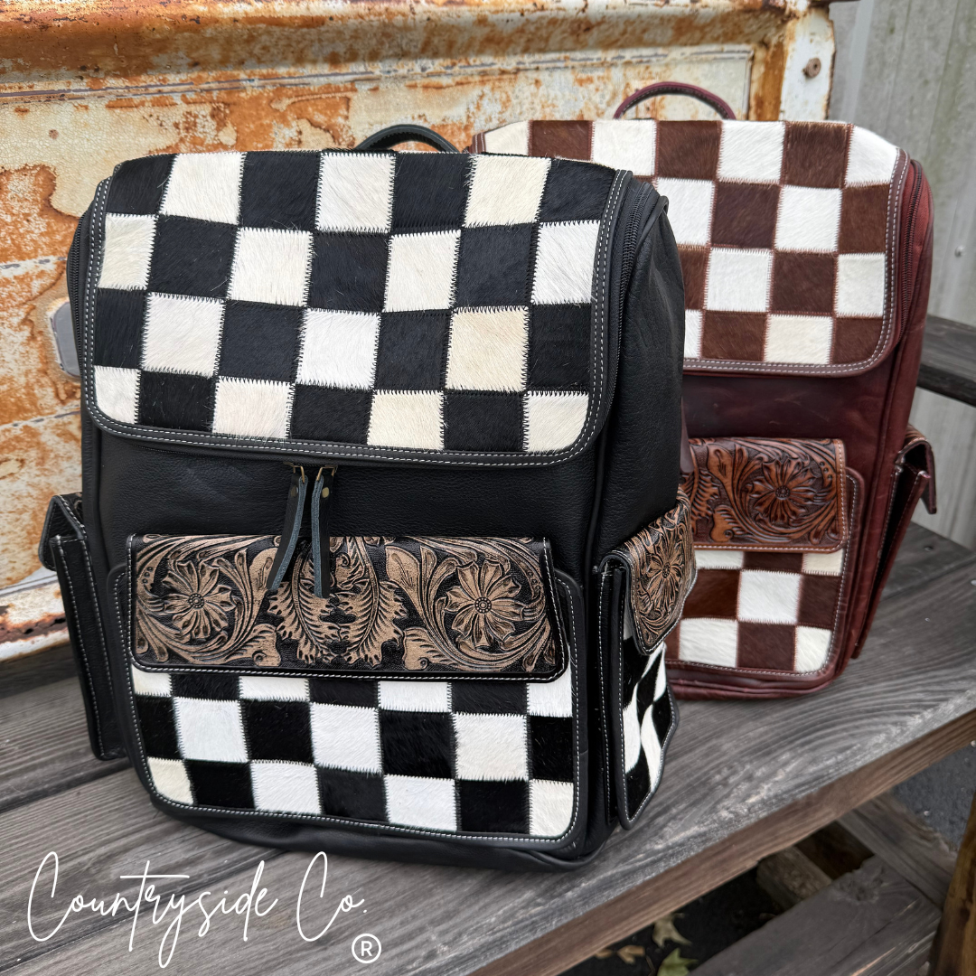 Victory Cowhide Conceal Carry Backpack Laptop Bag