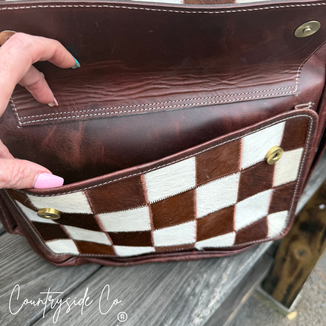 Victory Cowhide Conceal Carry Backpack Laptop Bag