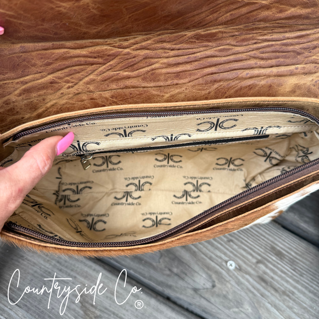 Del Rio Cowhide Tooled Leather Purse by Countryside Co.