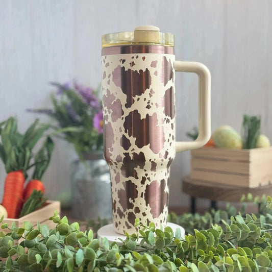 Cow Hide Western v2 Engraved Tumbler | Genuine Stanley
