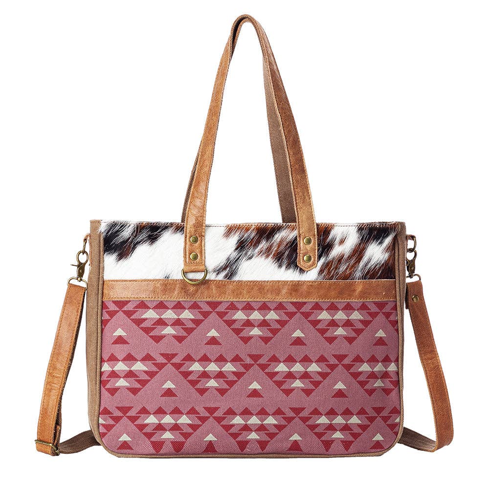 ANNGOTI Cowhide & Leather Western Purse