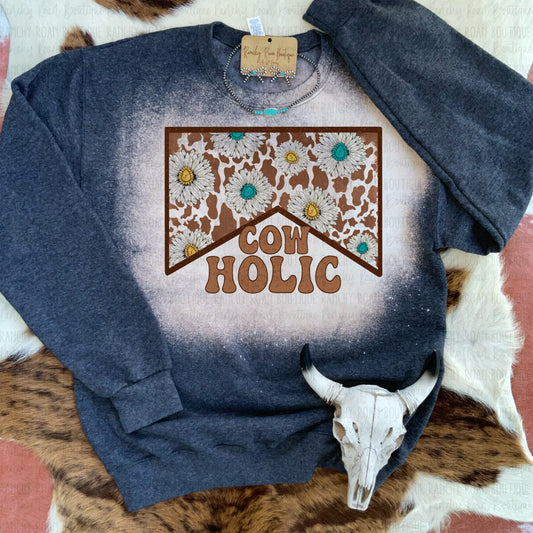 Cowholic Western Graphic Sweatshirt
