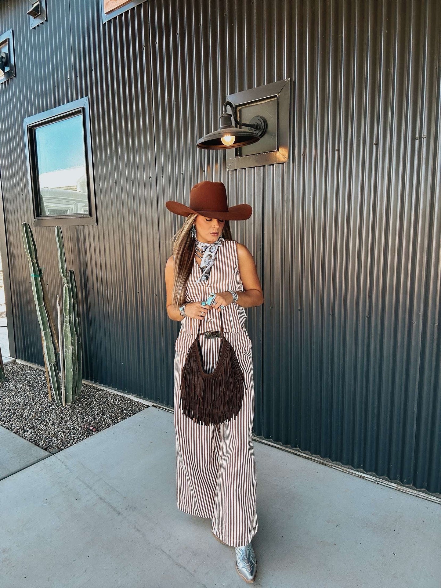 The Striped Wide Leg Pants