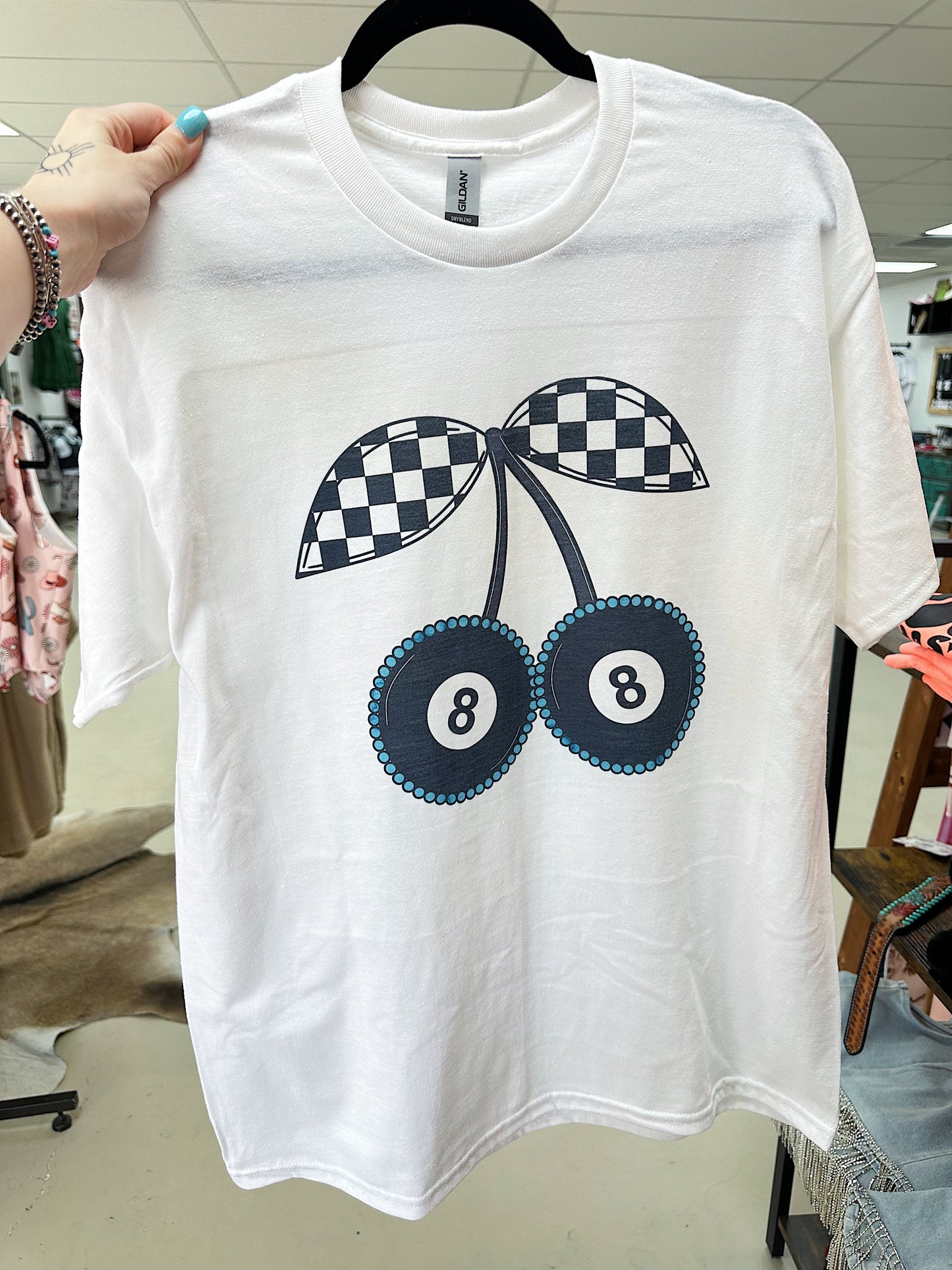 8 Ball Cherries TEE or CREWNECK