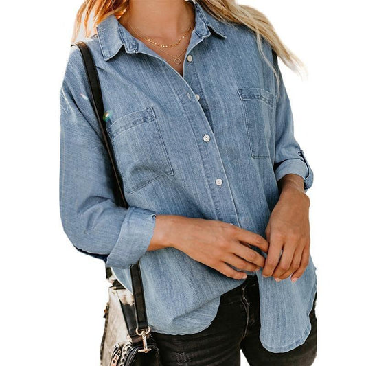 SilkSoft Loose Fit Denim Shirt