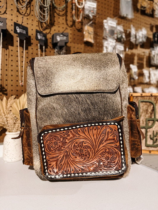 Evangeline Cowhide Backpack #50