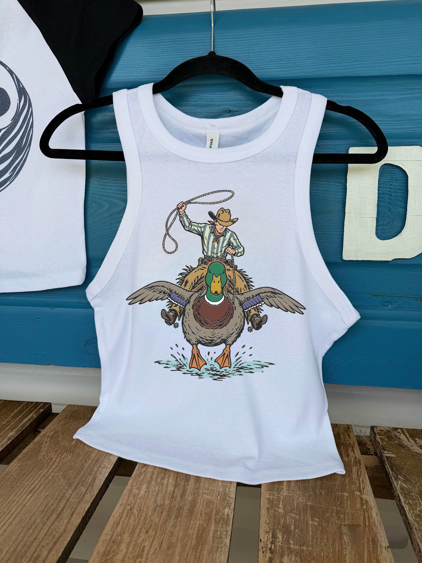 Cowboy Mallard Cropped Tank