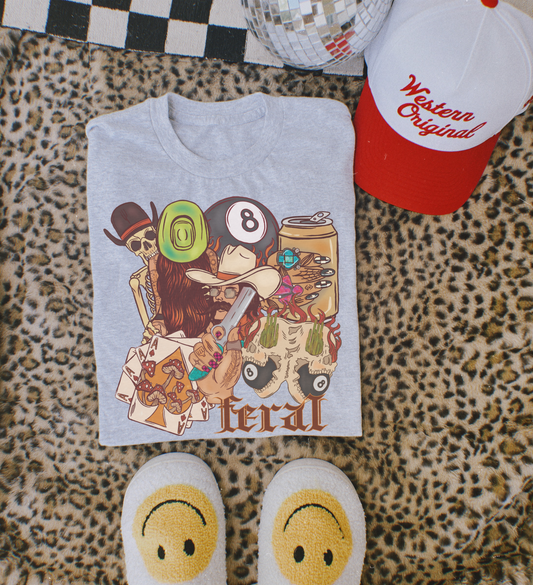 Feral Collage Sublimation Tee