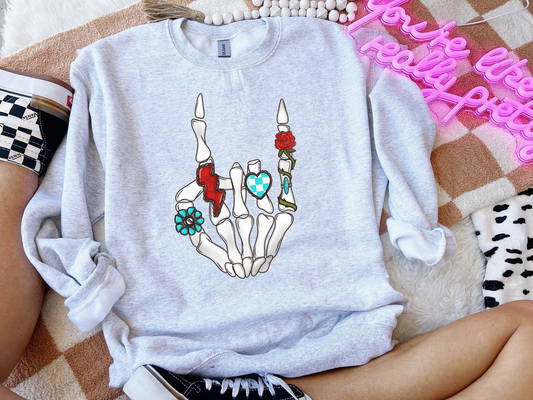 Rebel Rose Hand Crewneck