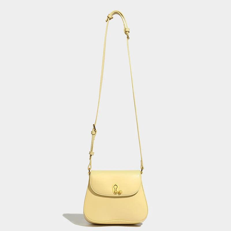 Luxury Retro Cowgirl Saddle Bag | Genuine Leather Brown Handbag