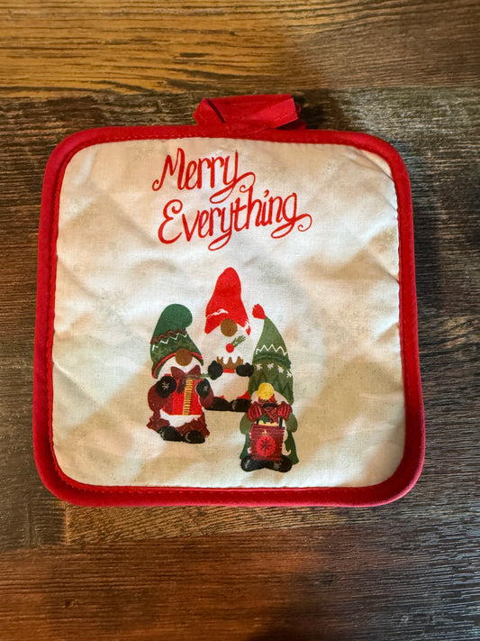 Merry Everything square pot holder