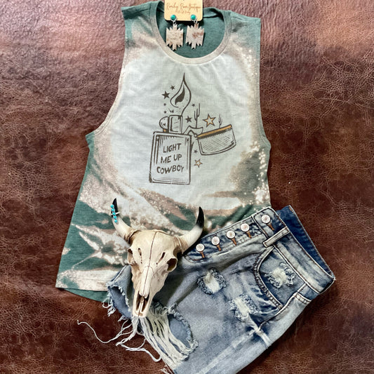 Light Me Up Cowboy Festival Muscle Tank