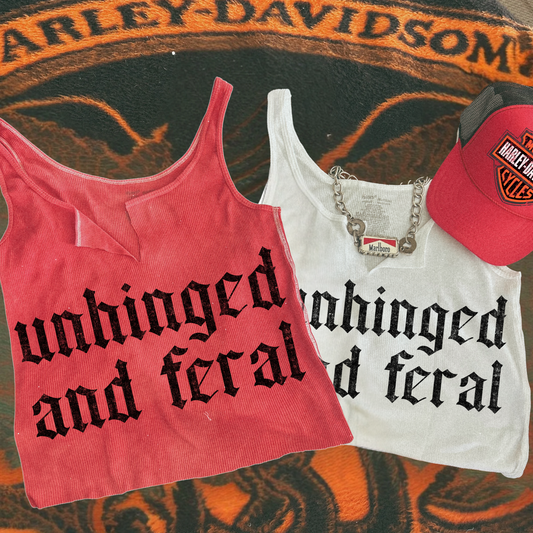 Unhinged and Feral Vintage Inspired Tank