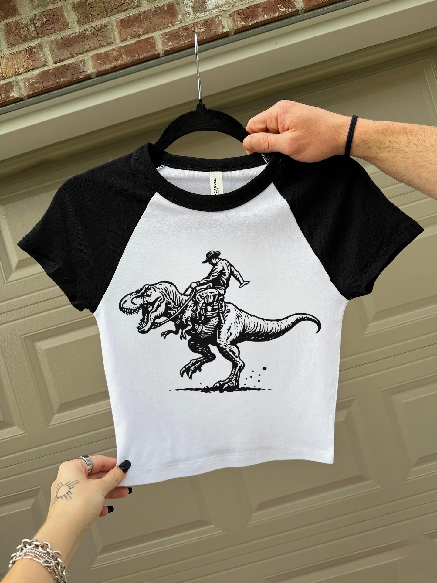 Dino Cowboy Baby Tee