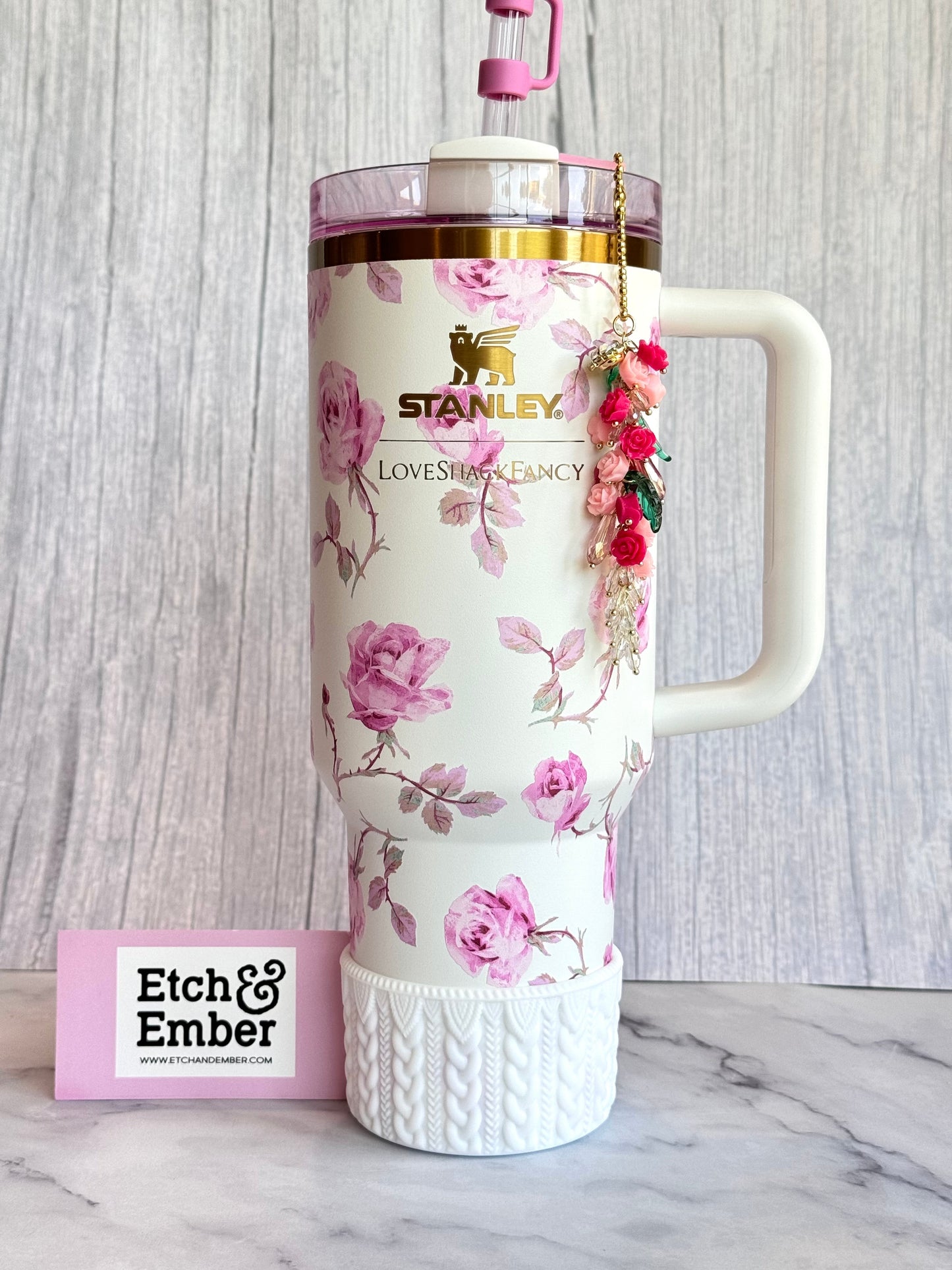 WHITE MACRAME Tumbler Boot