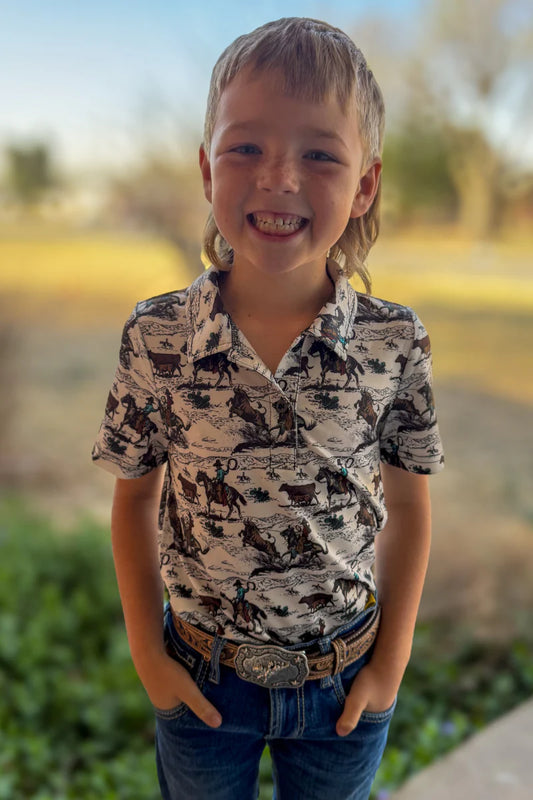 Day Workin Mini Youth Polo