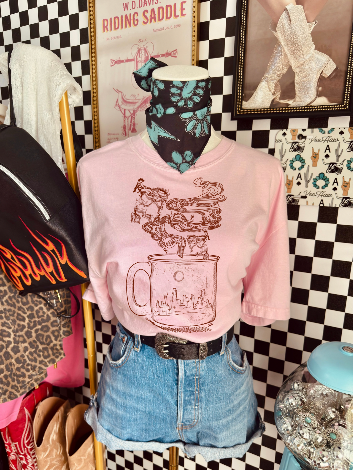 Cowboy coffee tee