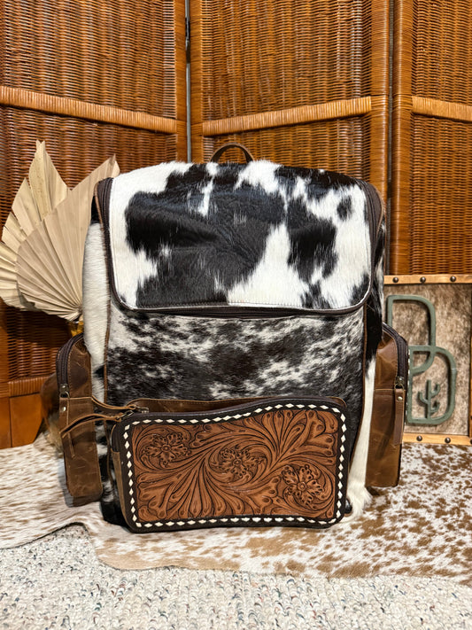 Evangeline Cowhide Backpack #84