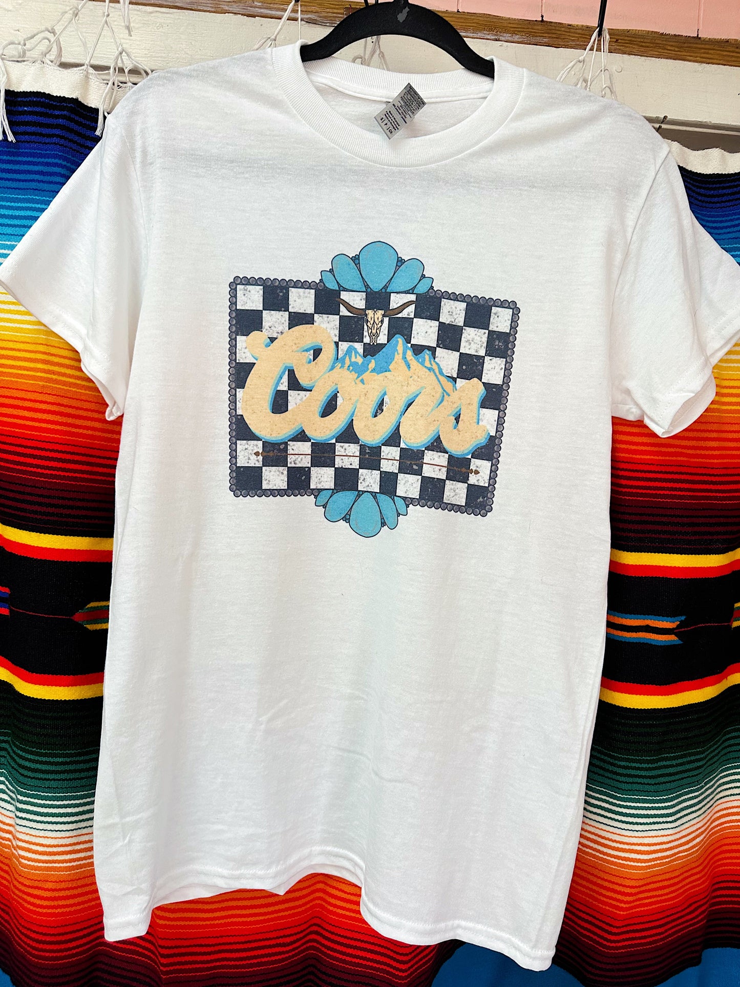 Checkered Beer TEE or CREWNECK