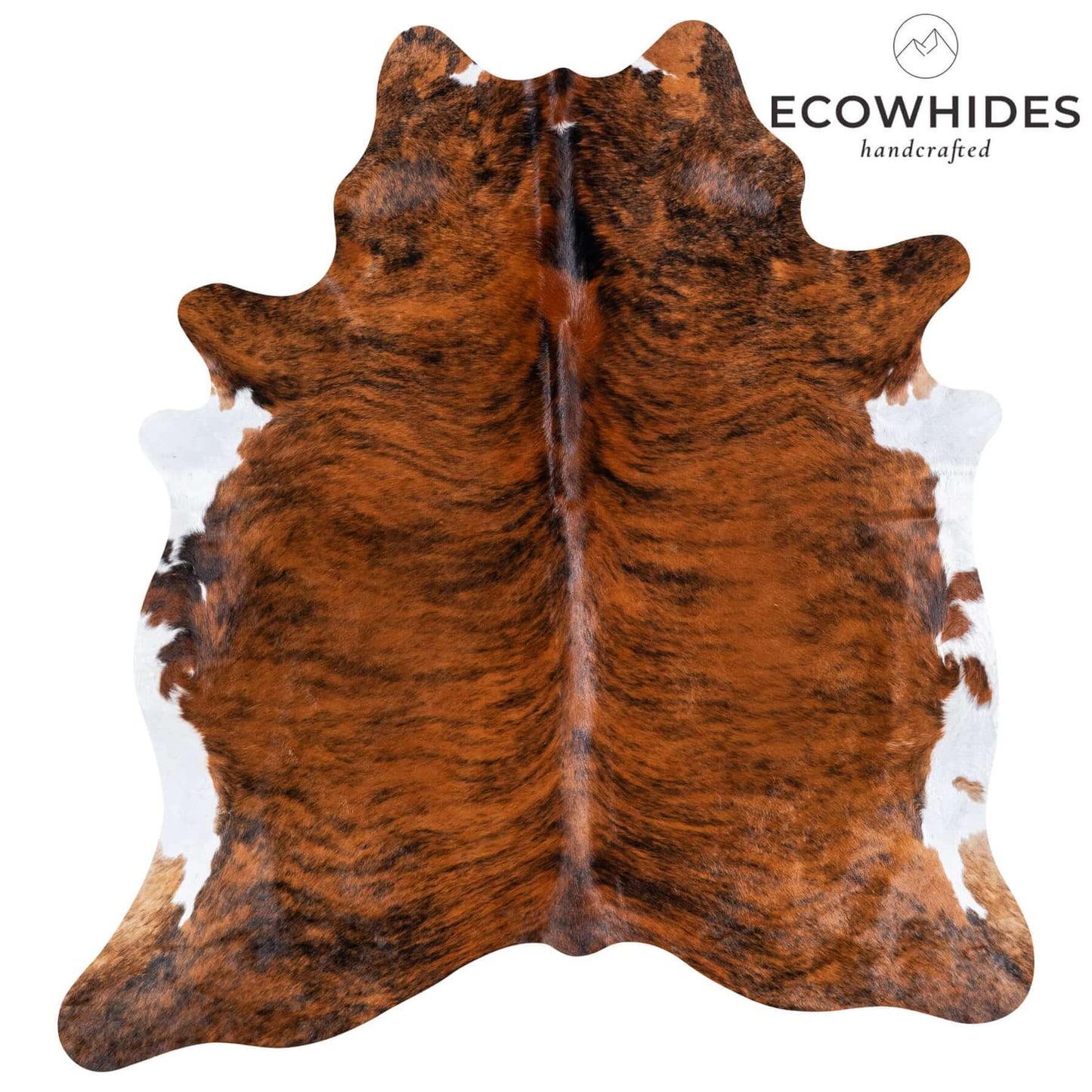 Brindle White Belly Cowhide Rug