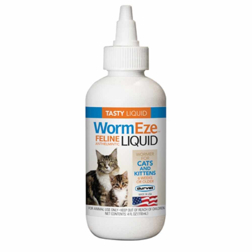 Durvet: WormEze Feline Liquid 4 OZ