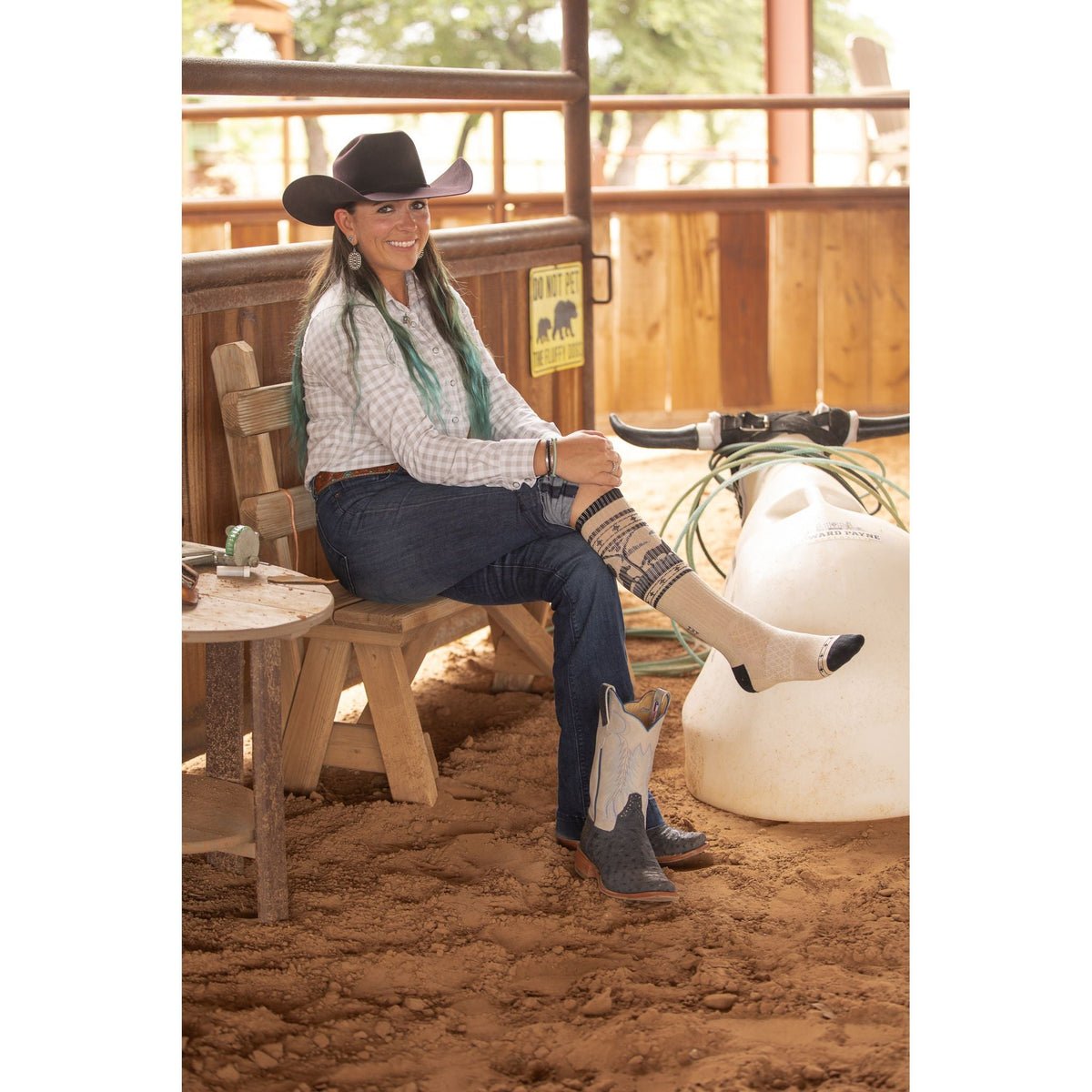 Bad Cowgirl Co. Midnight Stampede Performance Boot Socks