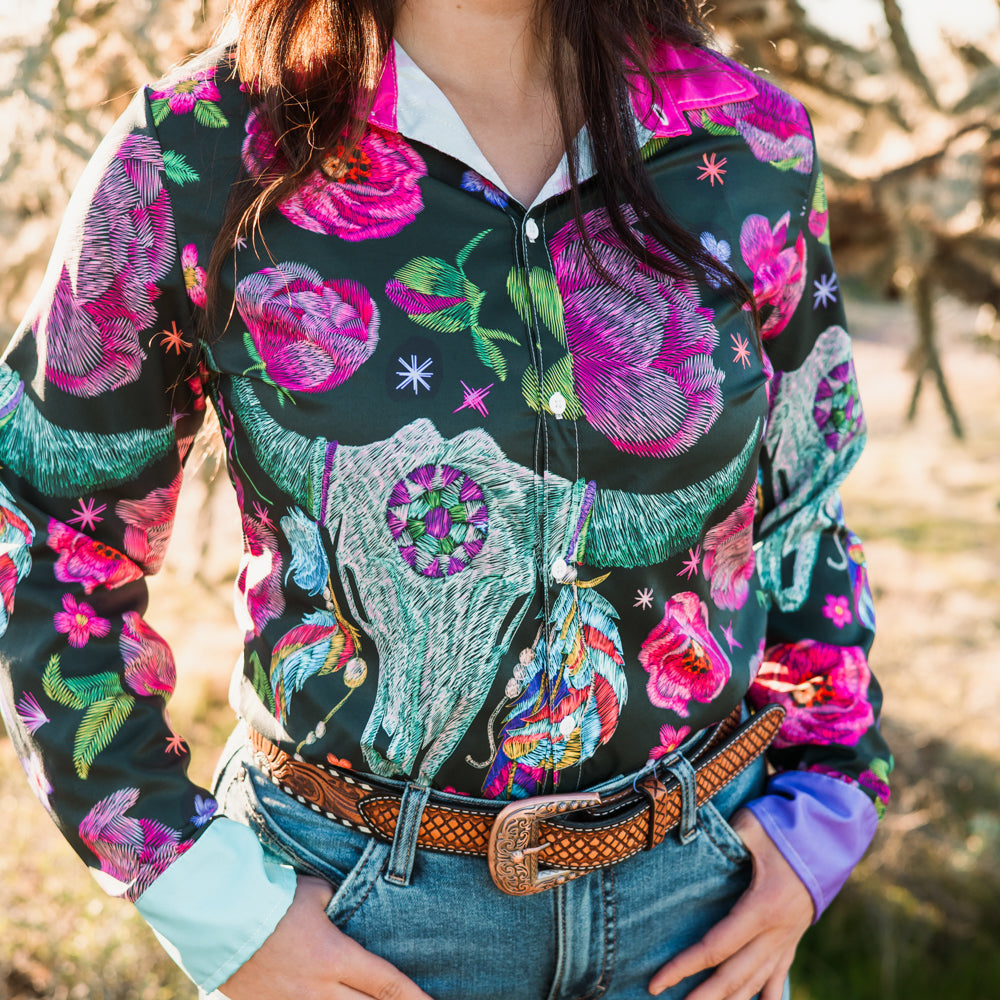 *LAST CHANCE* Desert Bloom Button Down