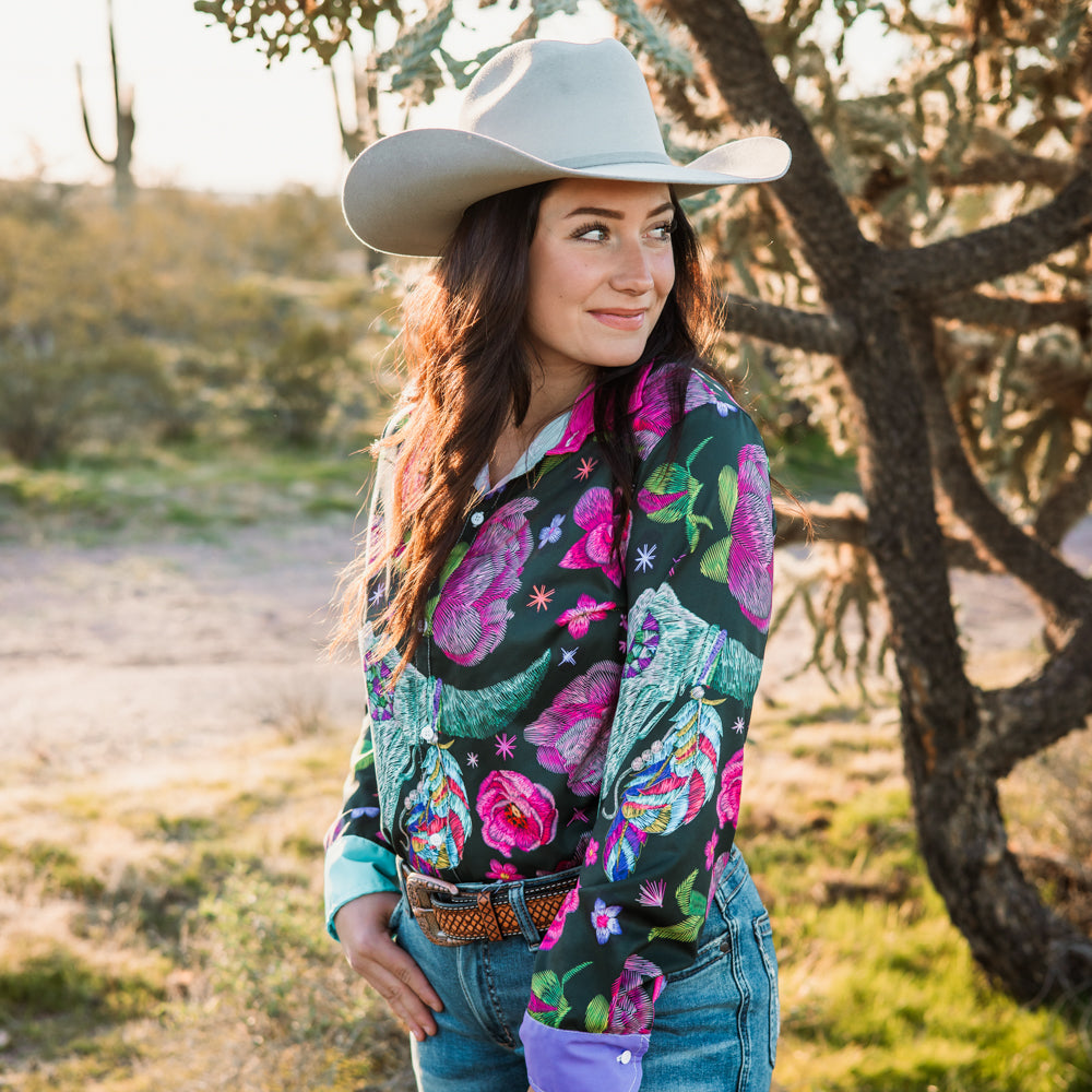 *LAST CHANCE* Desert Bloom Button Down