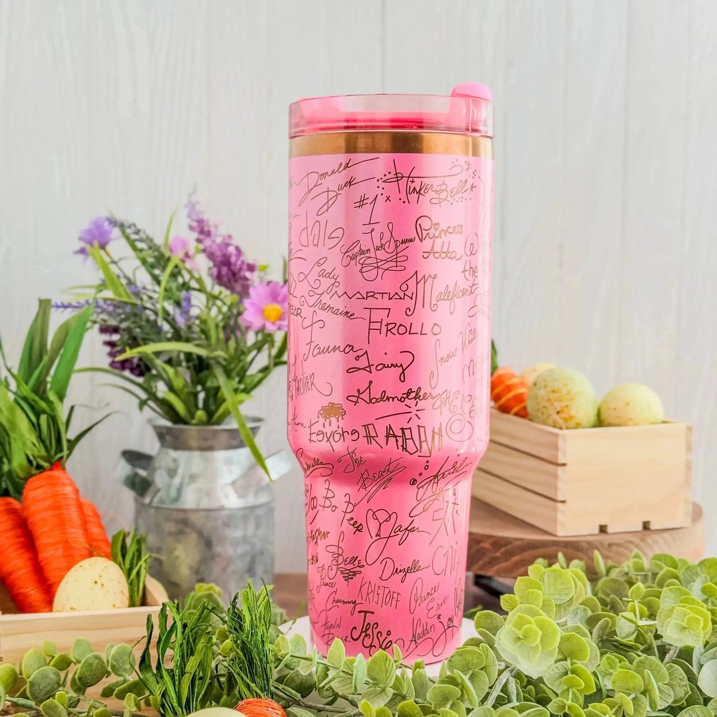 Disney Autograph (Character Signature) Engraved Tumbler | Genuine Stanley