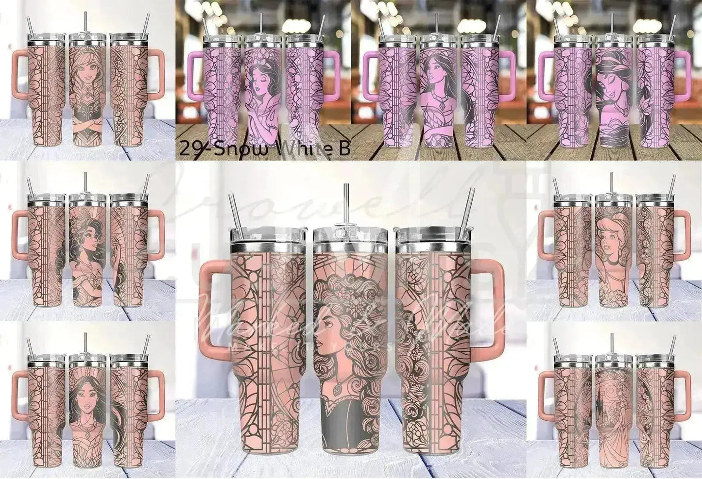 Disney Princess Engraved Tumbler | Genuine Stanley  (Choose Design)
