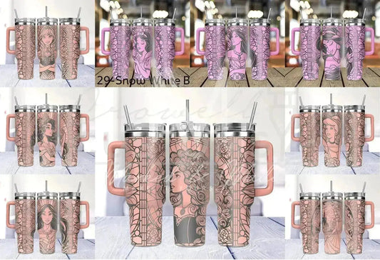 Disney Princess Engraved Tumbler | Genuine Stanley  (Choose Design)