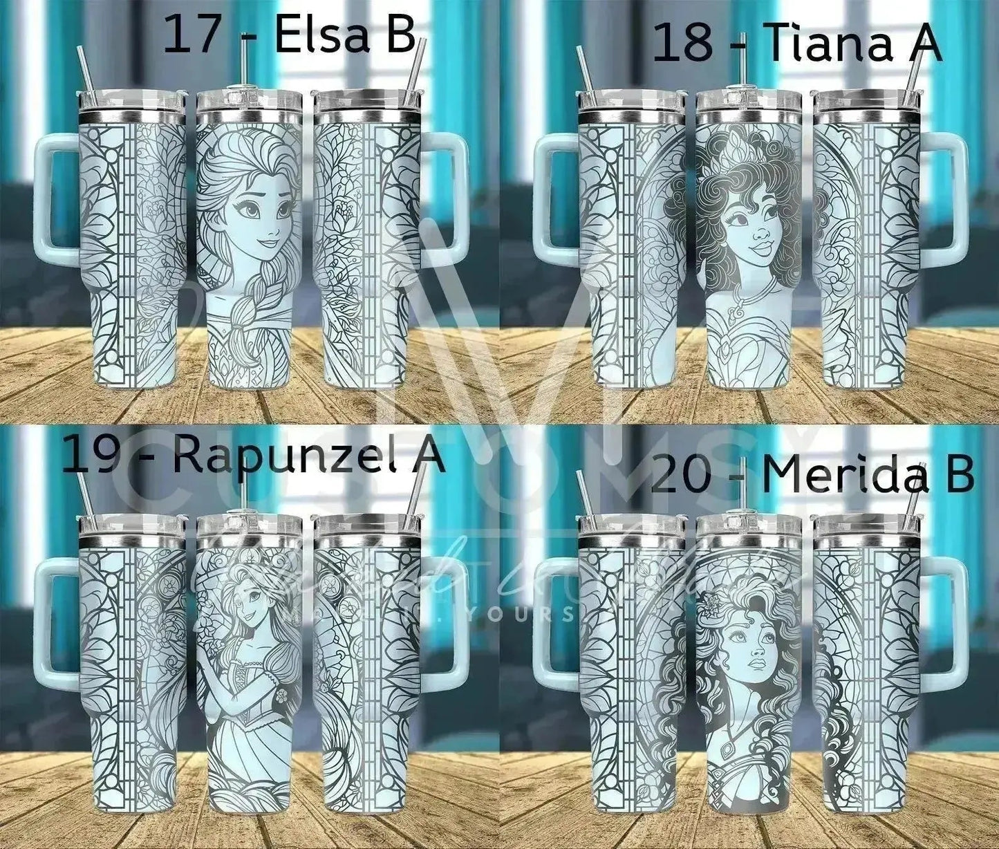 Disney Princess Engraved Tumbler | Genuine Stanley  (Choose Design)