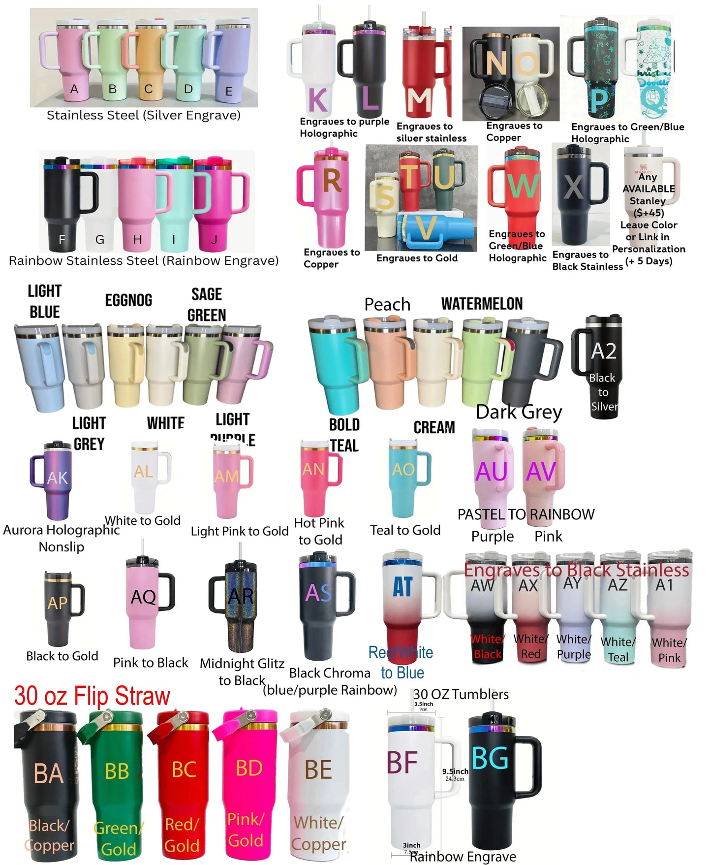 Disney Princess Engraved Tumbler  (Choose Design) | 20oz