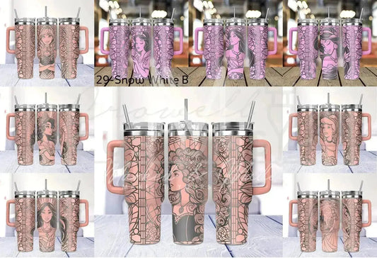 Disney Princess Engraved Tumbler  (Choose Design) | 40oz