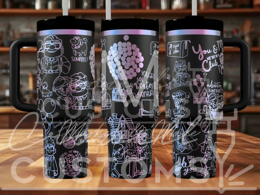 Disney UP!  Adventure is Out There  Engraved Tumbler  | 40oz