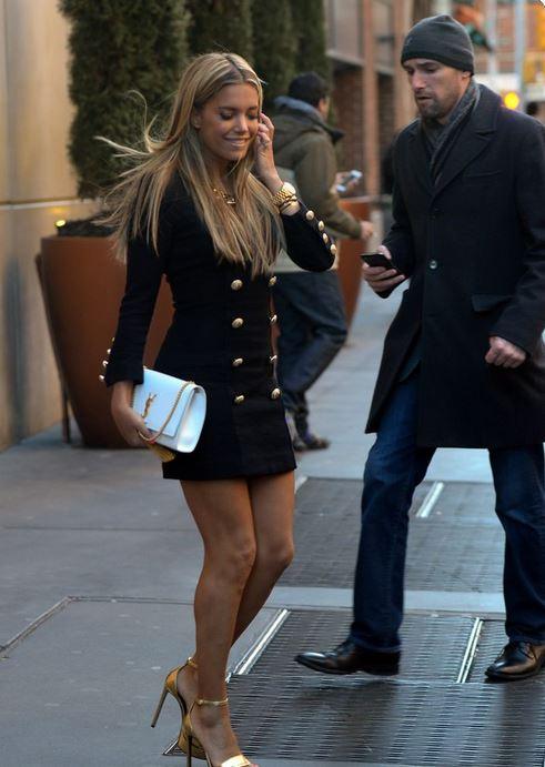 Sophisticated Black Gold Button Dress