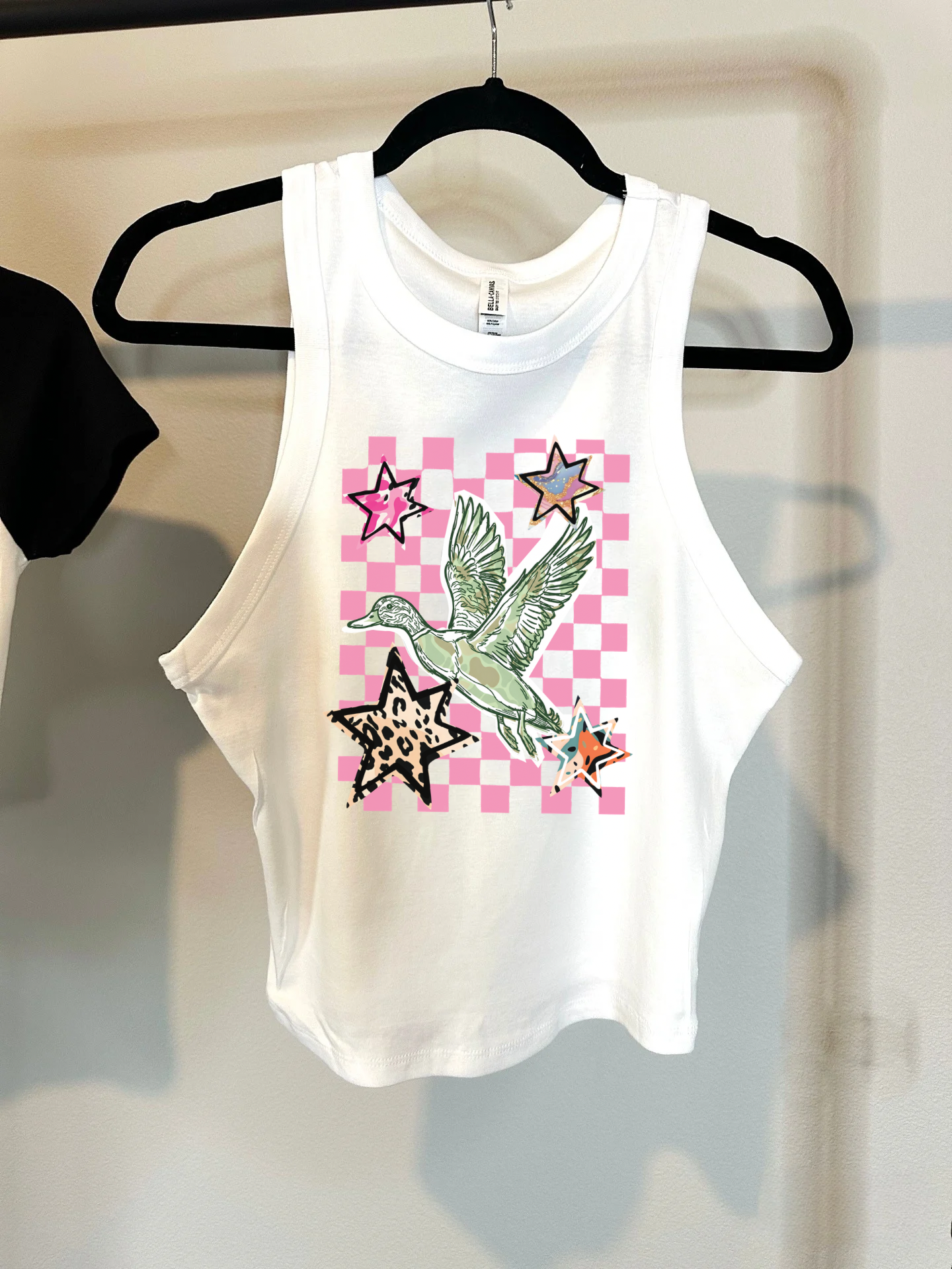 Pink Skies & Duck Vibes Cropped Tank