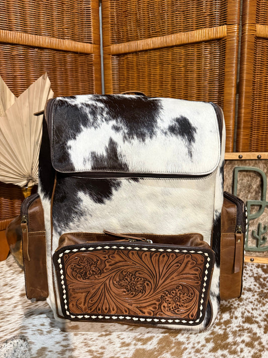 Evangeline Cowhide Backpack #83