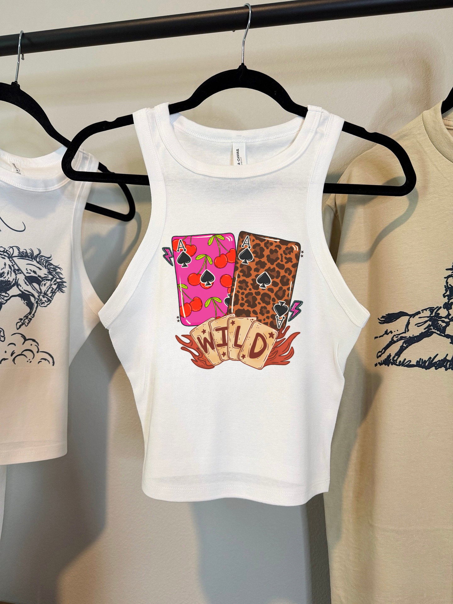 Wild Card Cropped Tank