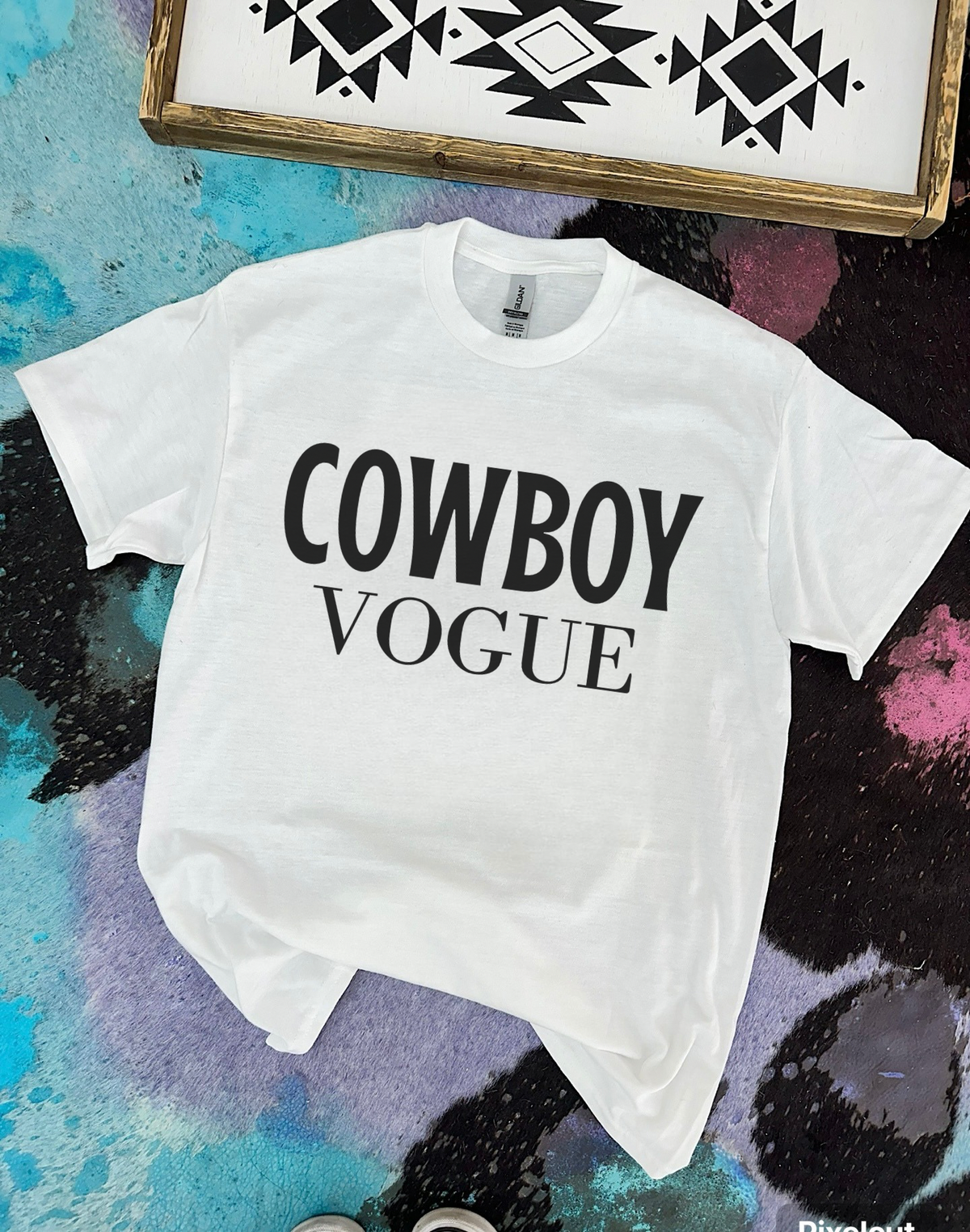 Cowboy Vogue TEE or CREWNECK