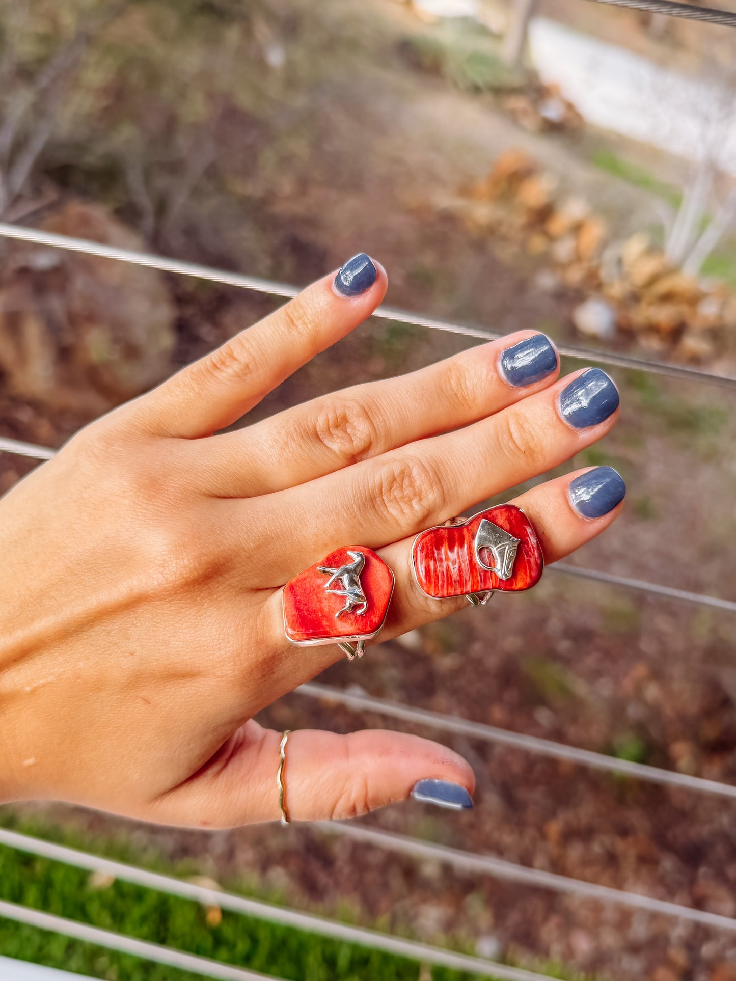 Michie Spiny Oyster Horse Rings