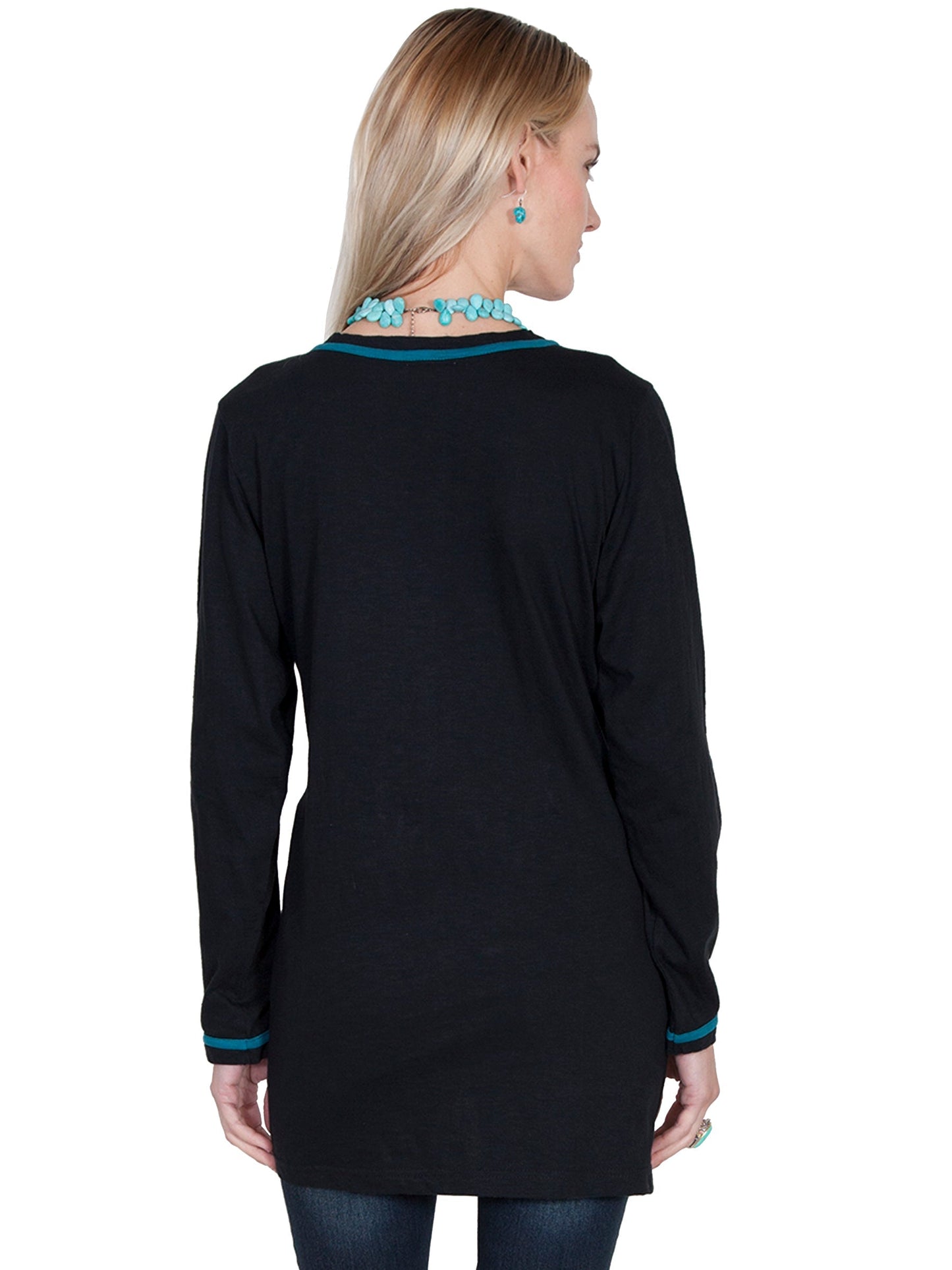 Cross Emb. Knit Top - E267