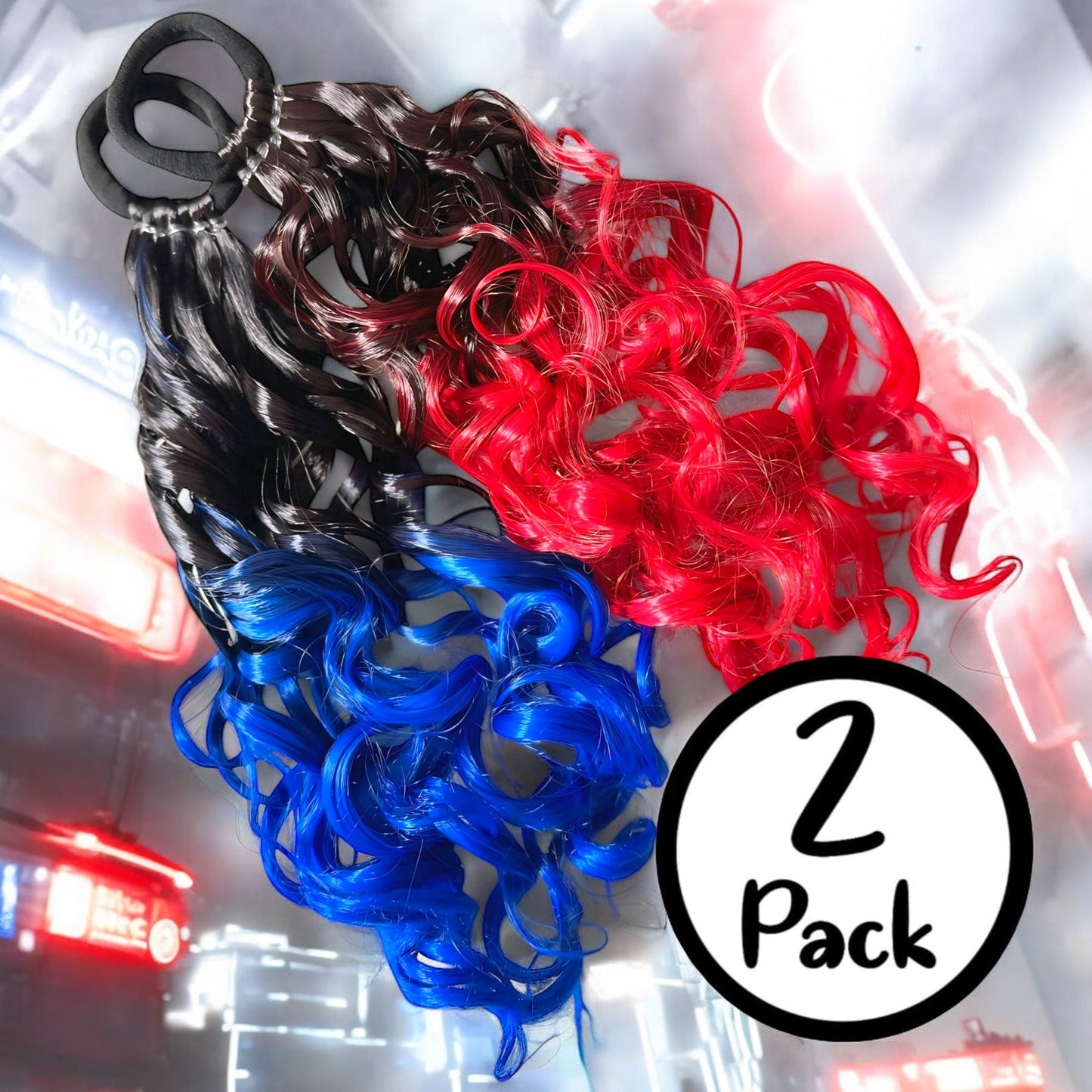 Harley Quinn Ponytail Set