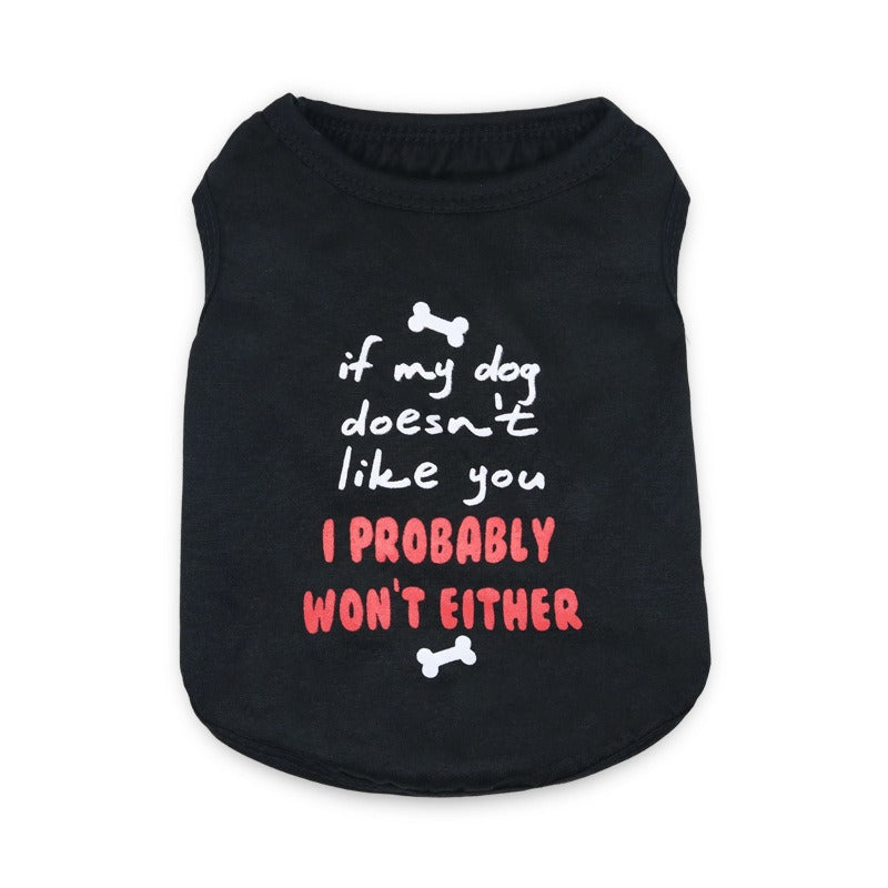 Dog Clothes Summer Clothes Teddy Pet Vest Bears Fadou Small Dogs Puppies Cats Thin Light and Breathable