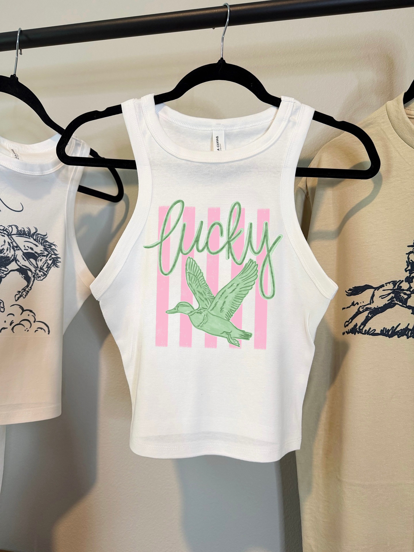 Lucky Duck Cropped Tank