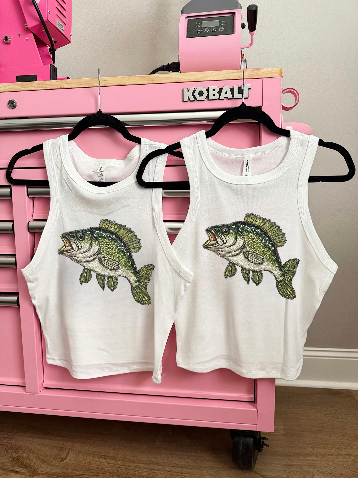 Rhinestone Bass Cropped Tank