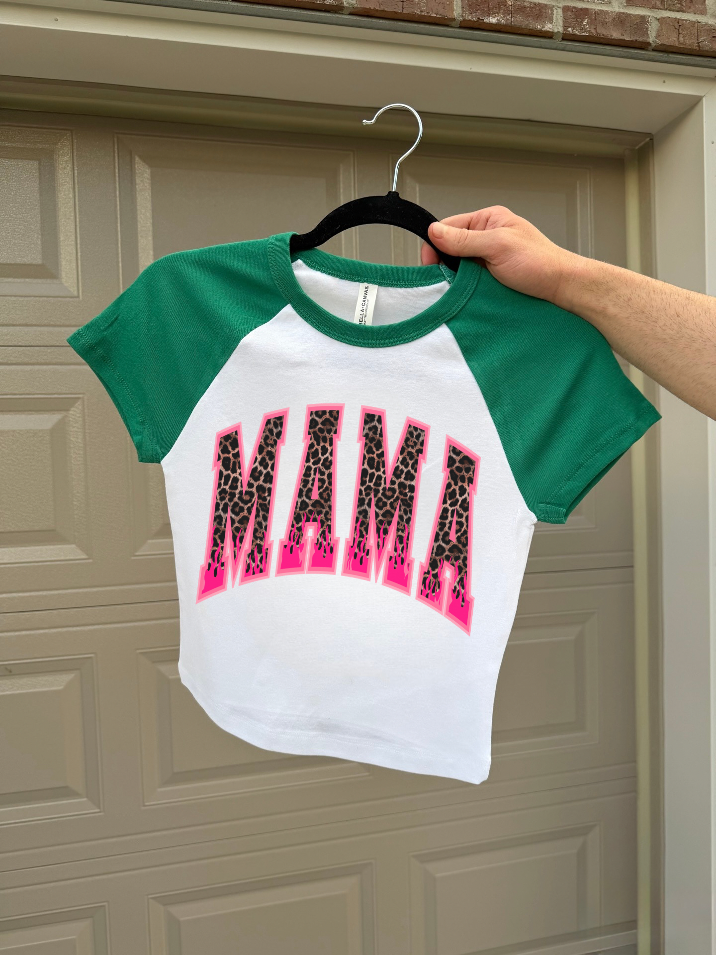 Leopard & Flames Mama Baby Tee