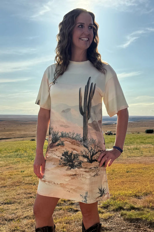 Canyon Sands Tee shirt dress