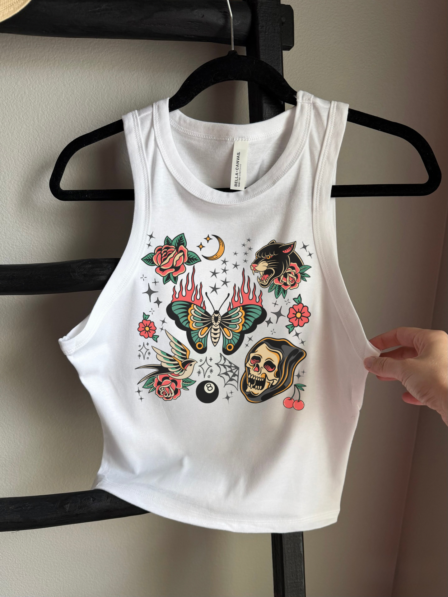 Trad Tattoo Cropped Tank
