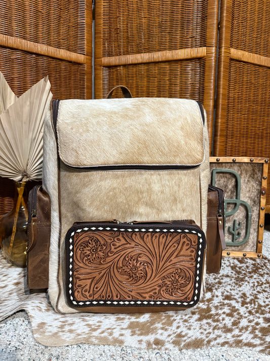 Evangeline Cowhide Backpack #69